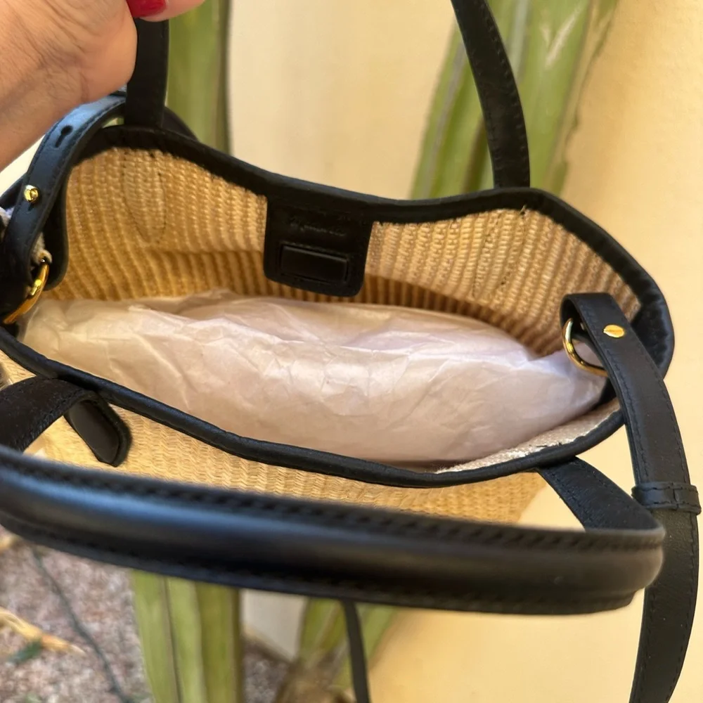 Madewell Raffia mini tote - Picture 3 of 5